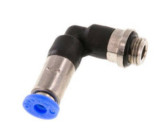 Racor de 4mm y G1/8'' Codo macho autoblocante Latón/PBT 0-10bar (0-145psi) [2 Piezas]