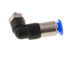 Racor rápido 6mm y M5 macho Codo autoblocante Latón/PBT 0-10bar (0-145psi)