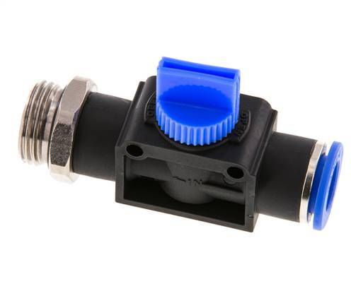 3/2-Way Shut-Off Hand Valve 10 mm - R1/2'' Plastic/Brass Thread-side venting