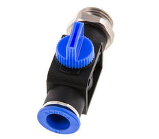 3/2-Way Shut-Off Hand Valve 10 mm - R1/2'' Plastic/Brass Thread-side venting