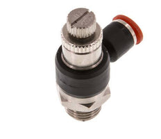 Silenciador de control de flujo Codo de entrada de medidor 6 mm - G1/4'' Latón/PA 66