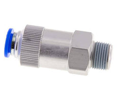 Válvula de retención a presión de 10 mm y R3/8'' macho de aluminio con rosca de 0,2-10 bares (3-145 psi) - Manguera