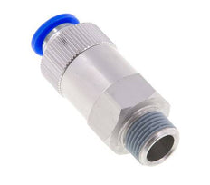 Push-In Check Valve 10mm & R3/8'' Male Aluminum 0.2-10bar (3-145psi) Thread-Hose
