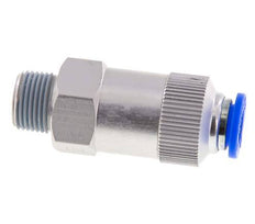 Válvula de retención a presión de 10 mm y R3/8'' macho de aluminio con rosca de 0,2-10 bares (3-145 psi) - Manguera