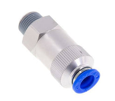 Válvula de retención a presión de 10 mm y R3/8'' macho de aluminio con rosca de 0,2-10 bares (3-145 psi) - Manguera