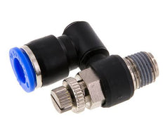 Flow Control Silencer Meter-Out Rotatable 10 mm - R1/4'' Brass/PA 66