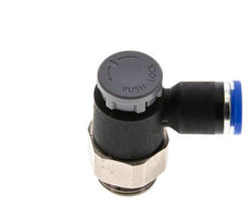 Válvula reguladora de caudal Codo de salida de contador 8 mm - G3/8'' Latón/PA 66 Tuerca de seguridad