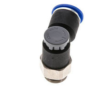 Flow Control Valve Meter-Out Elbow 12 mm - G3/8'' Brass/PA 66 Locknut