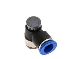 Flow Control Valve Meter-Out Elbow 12 mm - G3/8'' Brass/PA 66 Locknut