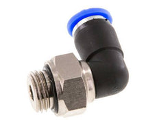 Codo de 6 mm y G1/4'' Junta giratoria con rosca macho Latón niquelado/PBT NBR Giratorio