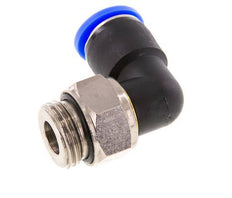 Codo de 12 mm y G1/2'' Junta giratoria con rosca macho de latón niquelado/PBT NBR giratorio