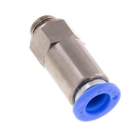 Push-In Check Valve 8mm & G1/8'' Male Brass/PBT 0.2-10bar (3-145psi) Thread-Hose