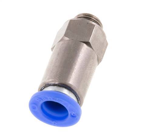 Push-In Check Valve 8mm & G1/8'' Male Brass/PBT 0.2-10bar (3-145psi) Thread-Hose