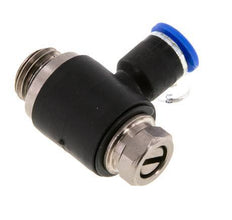Flow Control Silencer Meter-Out Elbow 6 mm - G1/4'' Brass/PA 66 Slotted Screw