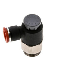 Flow Control Valve Meter-In Elbow 10 mm - G1/2'' Brass/PA 66 Locknut