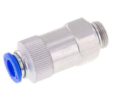 Push-In Check Valve 10mm & G3/8'' Male Aluminum 0.2-10bar (3-145psi) Thread-Hose