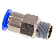 Push-In Fitting 12mm & R3/8'' Male Auto Shut-Off Brass/PBT 0-10bar (0-145psi)