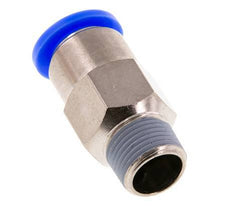 Push-In Fitting 8mm & R1/8'' Male Auto Shut-Off Brass/PBT 0-10bar (0-145psi)