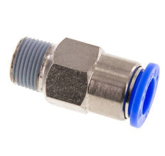 Push-In Fitting 8mm & R1/8'' Male Auto Shut-Off Brass/PBT 0-10bar (0-145psi)