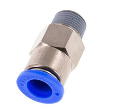 Push-In Fitting 12mm & R3/8'' Male Auto Shut-Off Brass/PBT 0-10bar (0-145psi)