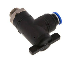 Válvula de bola de codo de 2 vías 10 mm - G3/8'' Plástico/Latón