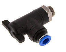 Válvula de bola de codo de 2 vías 10 mm - G3/8'' Plástico/Latón