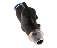 Válvula de bola recta de 2 vías 10 mm - R3/8'' Plástico/Latón