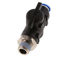 Válvula de bola recta de 2 vías 10 mm - R3/8'' Plástico/Latón