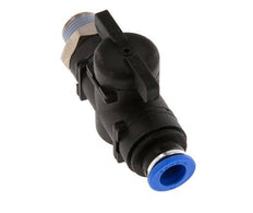 Válvula de bola recta de 2 vías 10 mm - R3/8'' Plástico/Latón