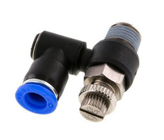 Flow Control Silencer Meter-Out Rotatable 8 mm - R1/4'' Brass/PA 66