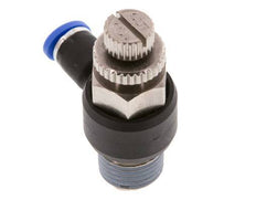 Flow Control Silencer Meter-Out Elbow 4 mm - R1/4'' Brass/PA 66