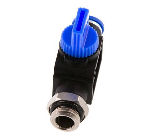 3/2-Way Shut-Off Hand Valve 8 mm - G1/4'' Plastic/Brass Thread-side venting