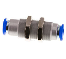 Racor rápido de 10 mm con cierre automático de latón/PBT Pasamuros 0-10bar (0-145psi)