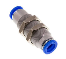 Racor rápido de 10 mm con cierre automático de latón/PBT Pasamuros 0-10bar (0-145psi)