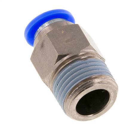 Push-In Fitting 10mm & R1/2'' Male Auto Shut-Off Brass/PBT 0-10bar (0-145psi)
