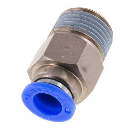 Push-In Fitting 10mm & R1/2'' Male Auto Shut-Off Brass/PBT 0-10bar (0-145psi)