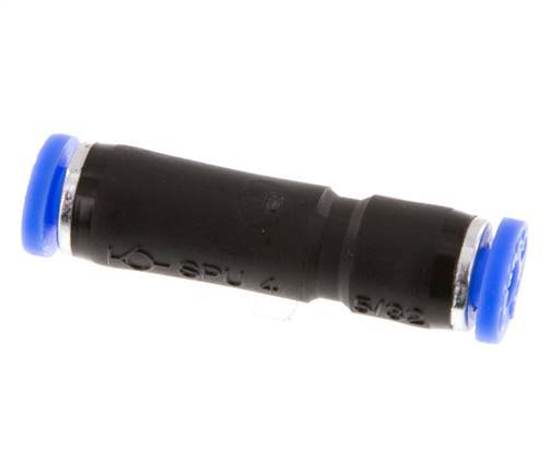 Racor rápido de 4 mm con bloqueo automático de latón/PBT 0-10bar (0-145psi) [2 piezas]