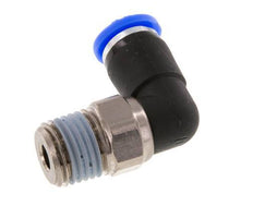 6mm & R1/4'' Elbow Swivel Joint Push-In-Male Threads Nickel-Plated Brass/PBT NBR Rotatable