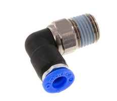 6mm & R1/4'' Elbow Swivel Joint Push-In-Male Threads Nickel-Plated Brass/PBT NBR Rotatable