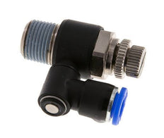 Flow Control Silencer Meter-Out Rotatable 8 mm - R3/8'' Brass/PA 66