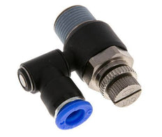 Flow Control Silencer Meter-Out Rotatable 8 mm - R3/8'' Brass/PA 66