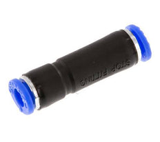 Push-In Fitting 6mm Auto Shut-Off Brass/PBT 0-10bar (0-145psi) [2 Pieces]