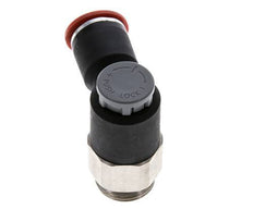 Válvula de control de flujo Codo de entrada de medidor 12 mm - G1/2'' Latón/PA 66 Tuerca de seguridad