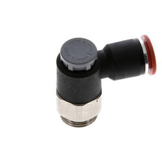 Válvula de control de flujo Codo de entrada de medidor 12 mm - G1/2'' Latón/PA 66 Tuerca de seguridad
