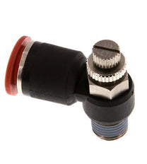 Flow Control Silencer Meter-In Elbow 12 mm - R1/4'' Brass/PA 66
