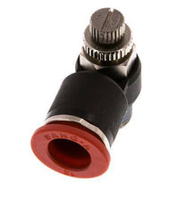 Silenciador de control de flujo Codo de entrada de medidor 12 mm - R1/4'' Latón/PA 66