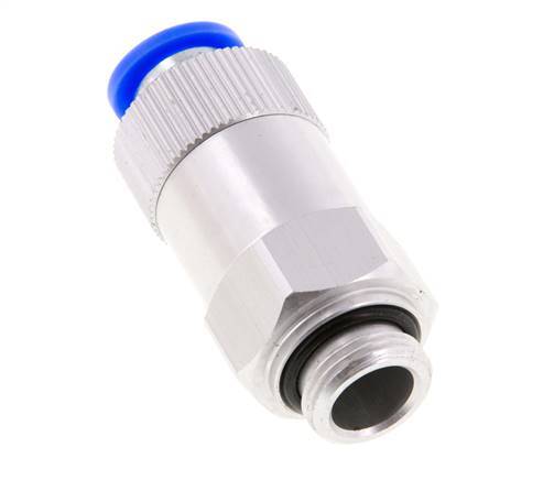 Push-In Check Valve 10mm & G3/8'' Male Aluminum 0.2-10bar (3-145psi) Hose-Thread