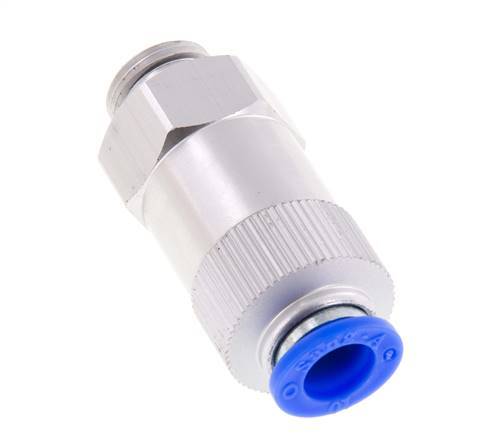 Válvula de retención a presión de 10 mm y G3/8'' macho de aluminio 0,2-10bar (3-145psi) con rosca para manguera