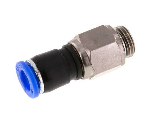 Junta giratoria de 8mm y G1/4'' Roscas macho de latón niquelado/PBT NBR Giratorio