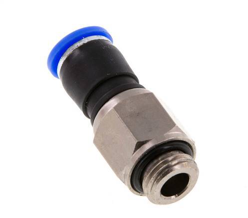 Junta giratoria de 8mm y G1/4'' Roscas macho de latón niquelado/PBT NBR Giratorio